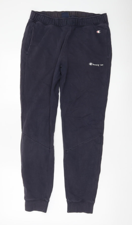 Womens UK Size M Champion Regular Fit Jogger Blue Trousers