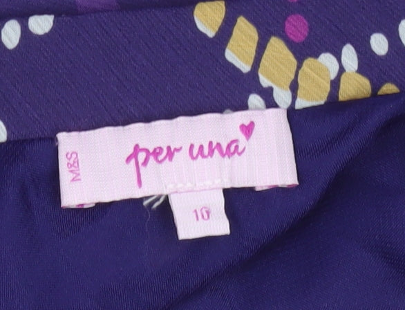 Marks and Spencer Women’s Multicoloured A-Line Skirt Size 10