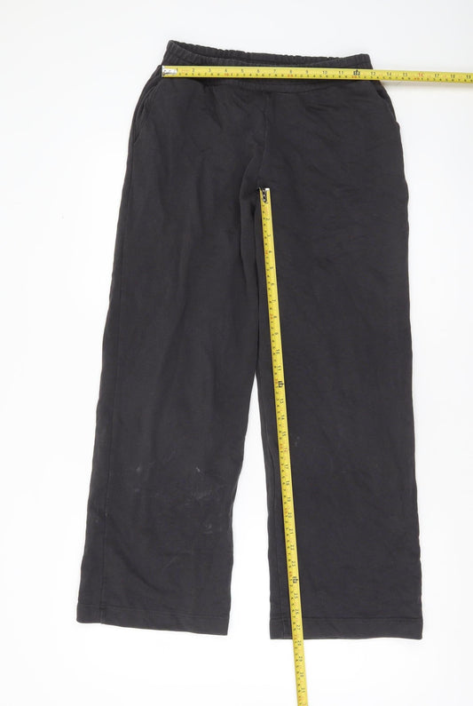 Womens UK Size S Zara Relaxed Fit CasualTravel Black Trousers