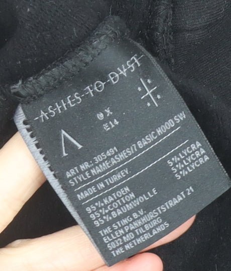 Ashes To Dust Men’s Black XS Pullover Hoodie Long Sleeve Slim Fit