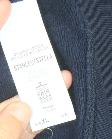 Mens UK Size XL Stanley/Stella Blue Pullover Sweatshirt