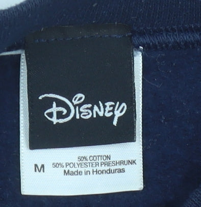 Mens UK Size M Disney Blue Pullover Sweatshirt