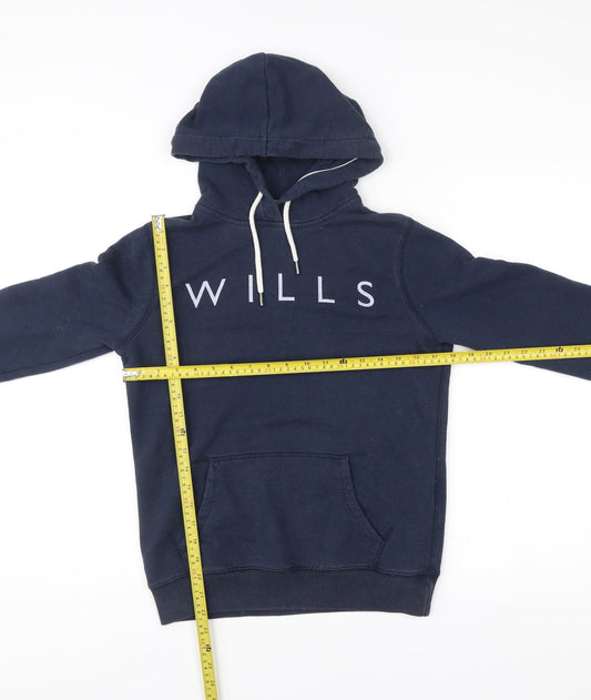 Womens UK Size 8 Jack Wills Blue Pullover Hoodie