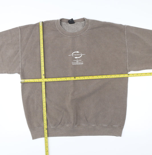 Urban Outfitters Men’s Brown M Graphic Pullover Sweatshirt Regular Fit