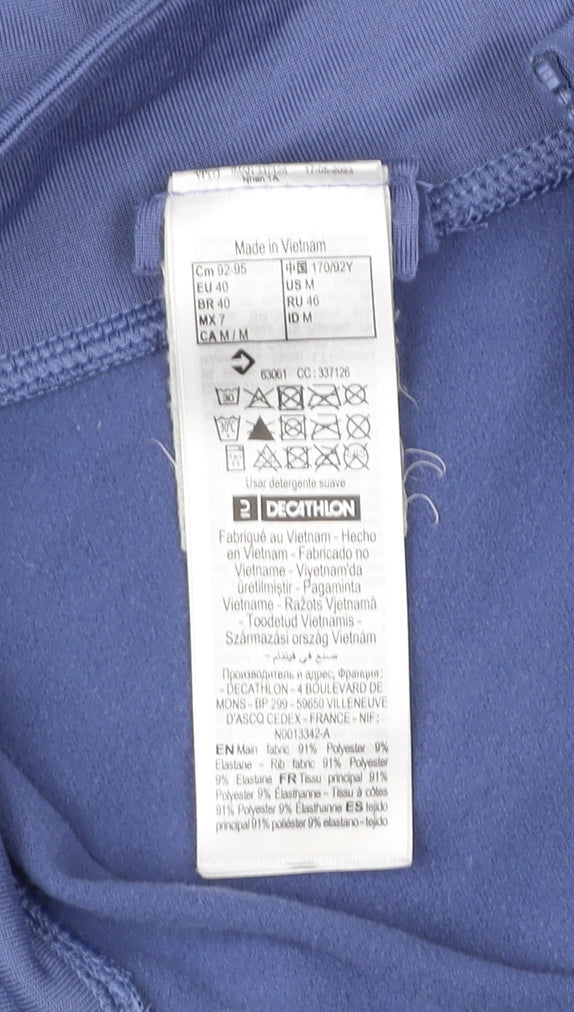 Decathlon Women’s Blue Track Jacket Size 12 Polyester Elastane