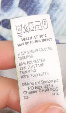 Marks and Spencer Women’s Multicoloured Floral Bodycon Dress UK 12