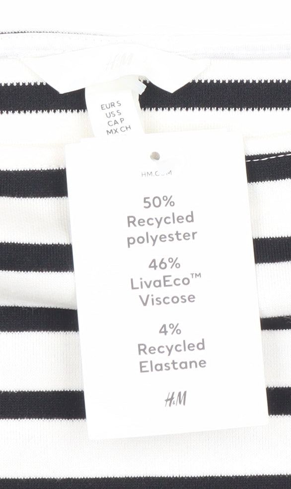 Womens UK Size S H&M Multicoloured Basic T-Shirt