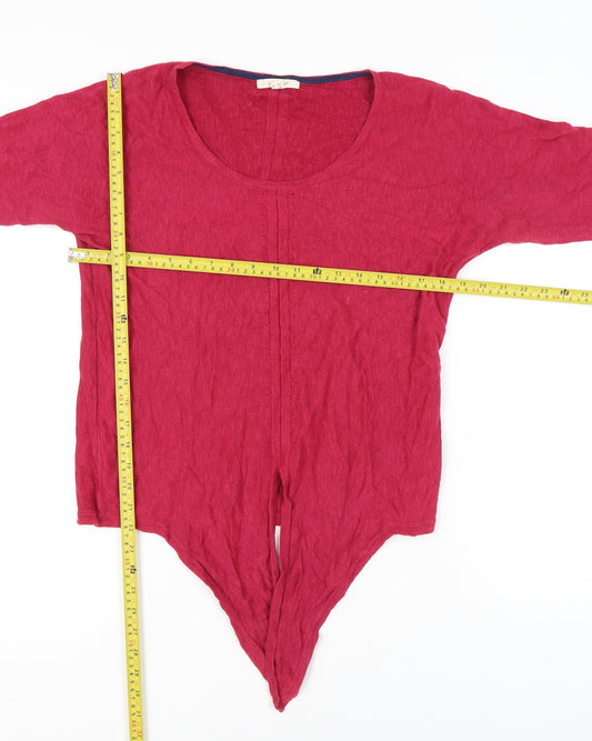 Womens UK Size 10 White Stuff Red Tunic Jumper