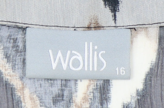 Womens UK Size 16 Wallis Multicoloured Tunic Blouse