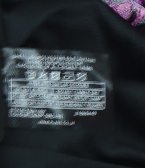 Klass Women’s Purple Floral Sheath Dress Size 12 Short Sleeve