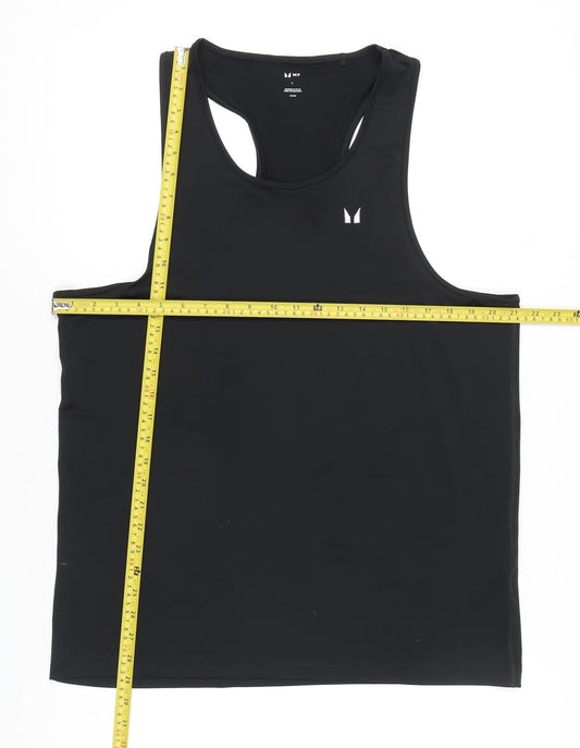MP Men’s Black Tank Top L Athletic Fit Gym Training Sportswear