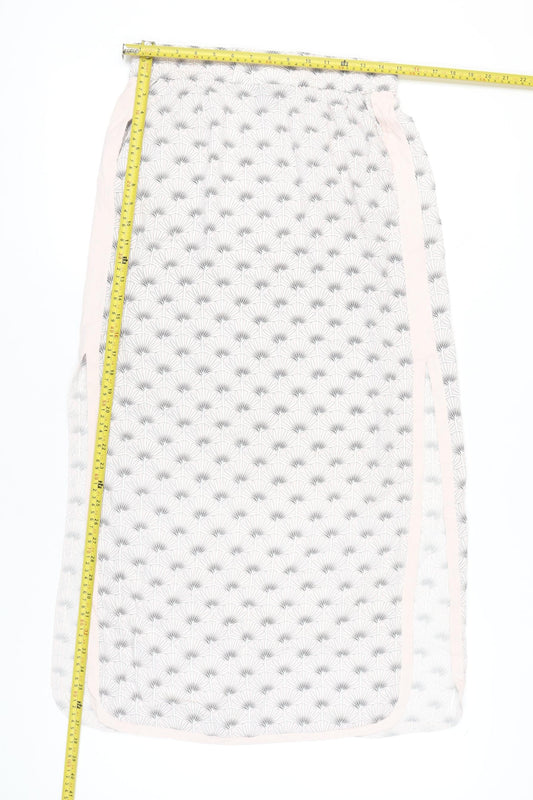 Mint Velvet Womens White Geometric Midi Skirt Size 10 Viscose