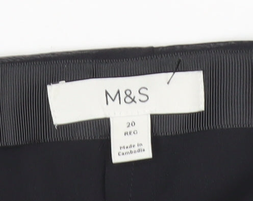 Marks & Spencer Women's Black Floral Pencil Skirt Size 20