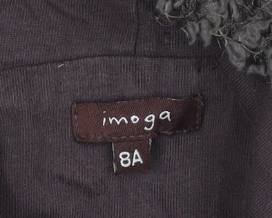 Imoga Teens Grey Pullover Hoodie Size 8 Fleece Lined Winter Top