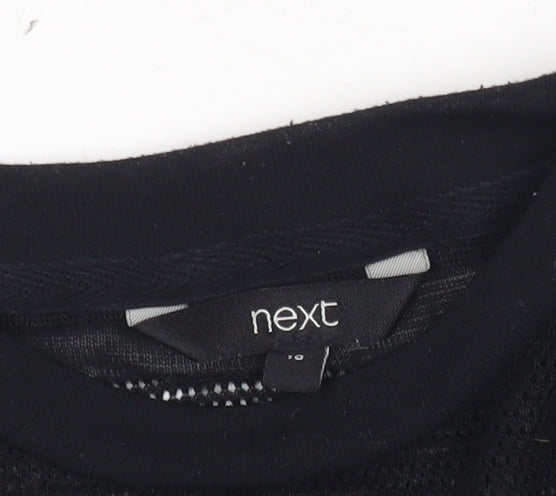 Womens UK Size 10 NEXT Black Pullover Jumper