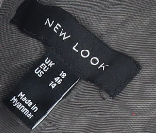 Womens UK Size 18 New Look Grey Basic Jacket