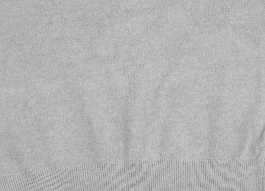 H&M Women’s Grey Mock Neck Pullover Jumper Size M Long Sleeve