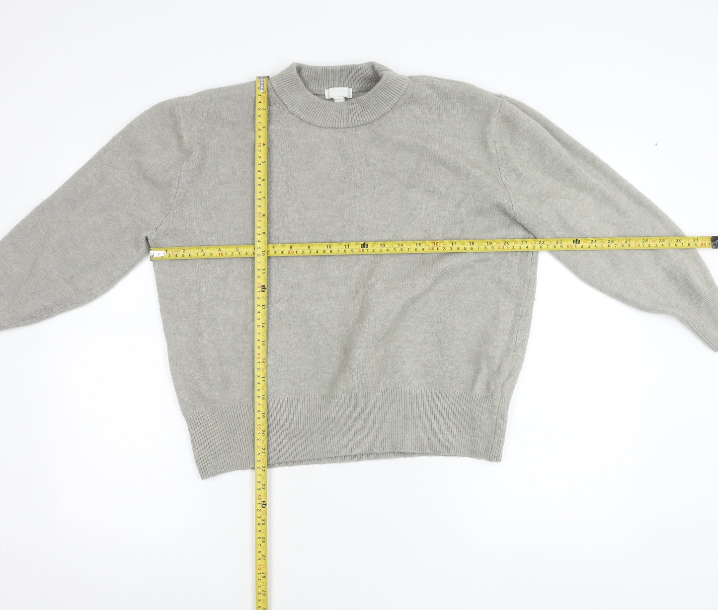 Womens UK Size M H&M Grey Pullover Jumper
