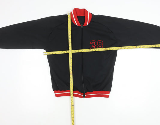 Mens UK Size XS Marks and Spencer Black Varsity Jacket