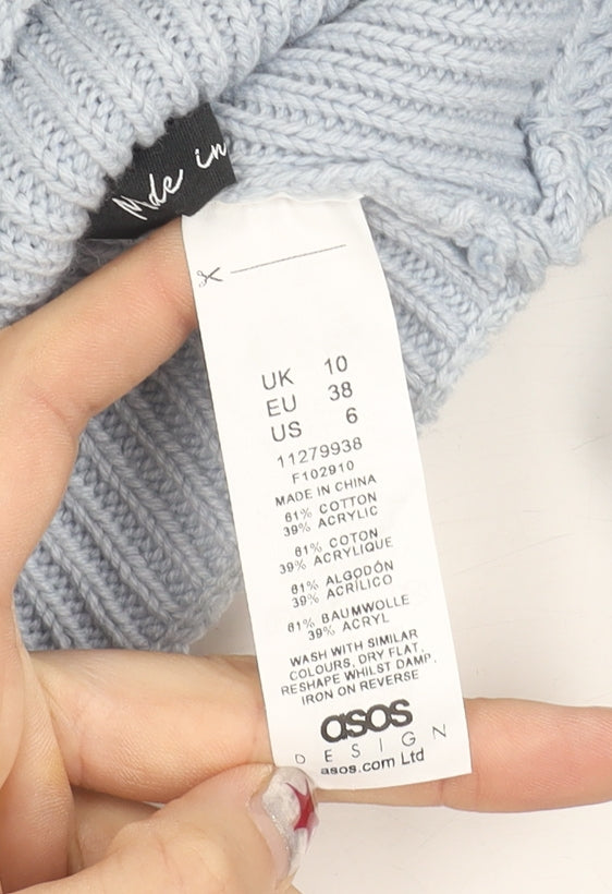 Womens UK Size 10 ASOS Blue Shrug Jumper