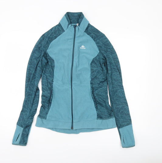 Womens UK Size S Quechua Blue Basic Jacket