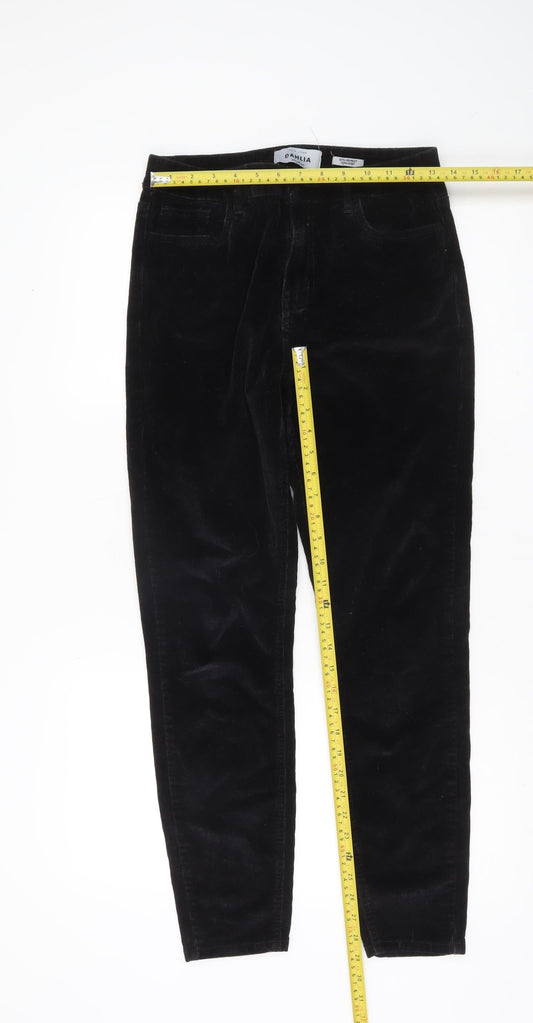 New Look Dahlia Womens Black Corduroy Skinny Trousers UK 10