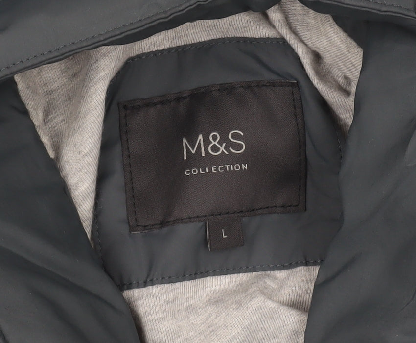 Mens UK Size L Marks and Spencer Blue Basic Jacket