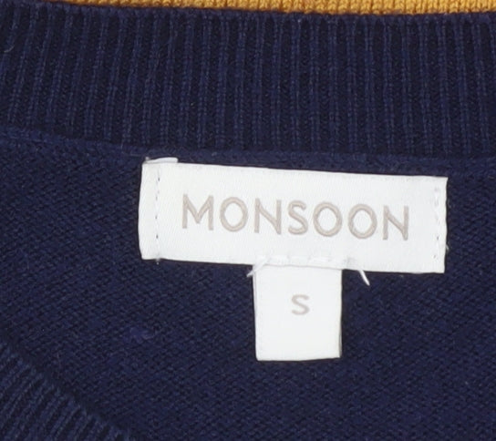 Womens UK Size S Monsoon Multicoloured Pullover Jumper
