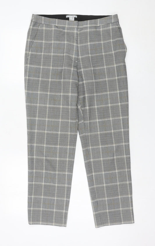 Womens UK Size 8 H&M Slim Fit Chino Grey Trousers