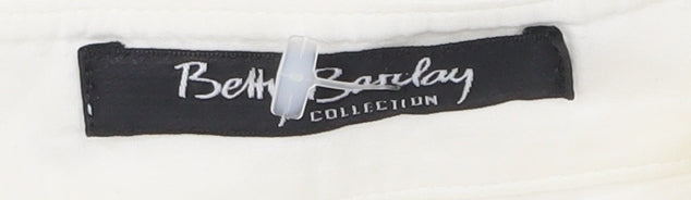 Womens UK Size 16 Betty Barclay White Basic Button-Up