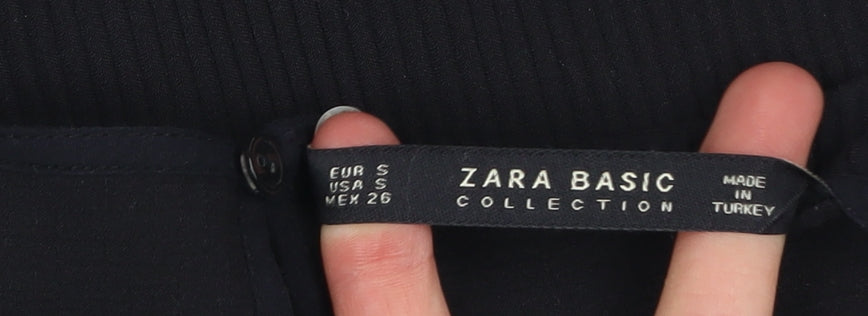 Womens UK Size S Zara Multicoloured Tunic Blouse