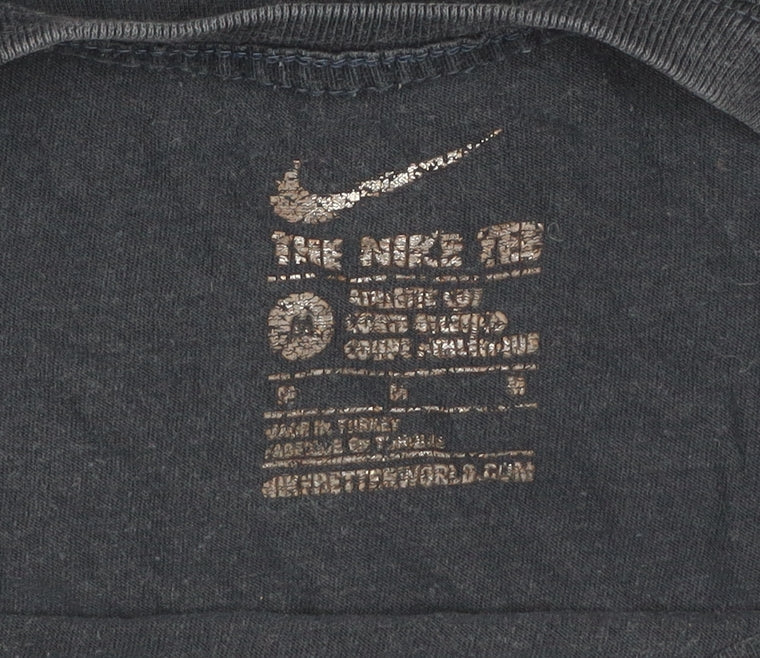 Nike Mens Black Cotton Crew Neck T-Shirt Size M Short Sleeve