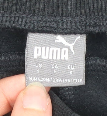 Puma Men's Black Jogger Sweatpants Size S Regular Fit Tapered