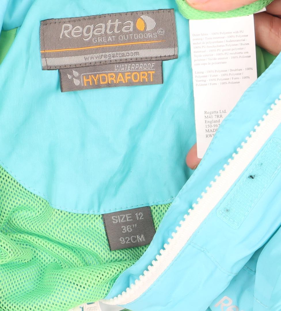 Womens UK Size 12 Regatta Blue Rain Coat