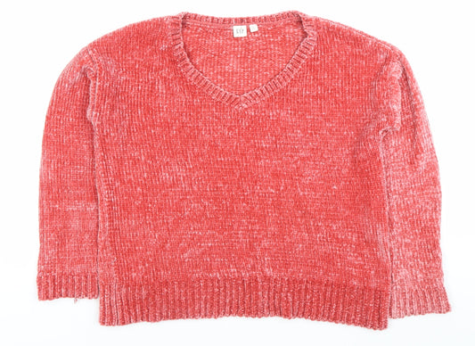 Womens UK Size S Gap Red Pullover Jumper