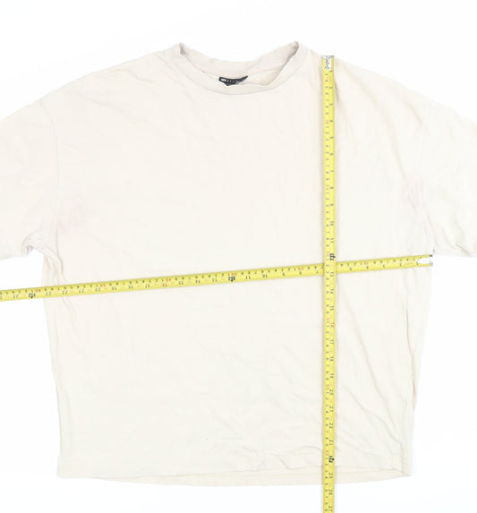 Mens UK Size S ASOS Design Beige T-Shirt