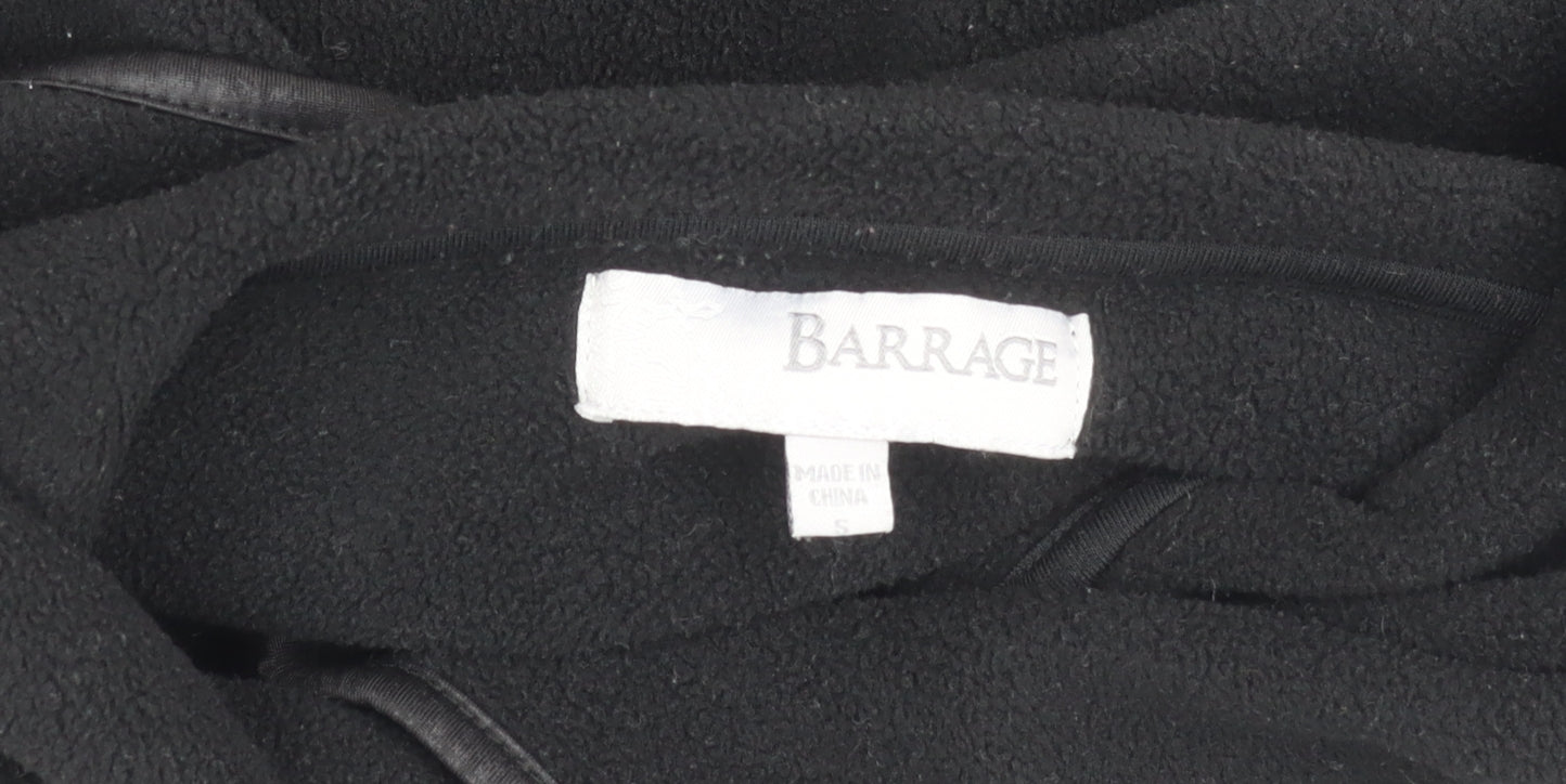 Womens UK Size S Barrage Black Overcoat