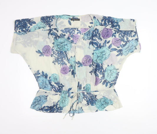 Alex & Co. Women’s Multicoloured Floral Silk Mix Blouse Size 14
