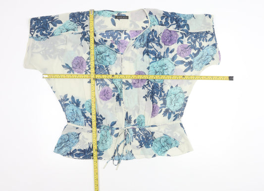 Alex & Co. Women’s Multicoloured Floral Silk Mix Blouse Size 14