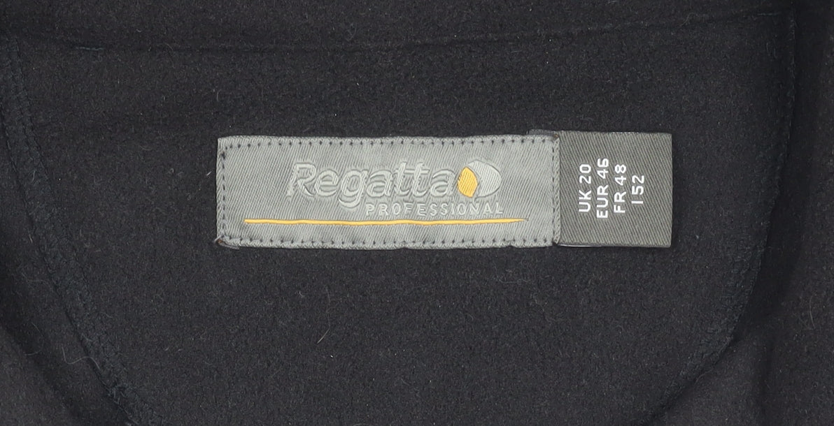 Unisex Adults UK Size 46 Regatta Black Basic Jacket