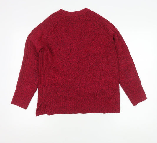 Womens UK Size XS Marks and Spencer Red Pullover Jumper