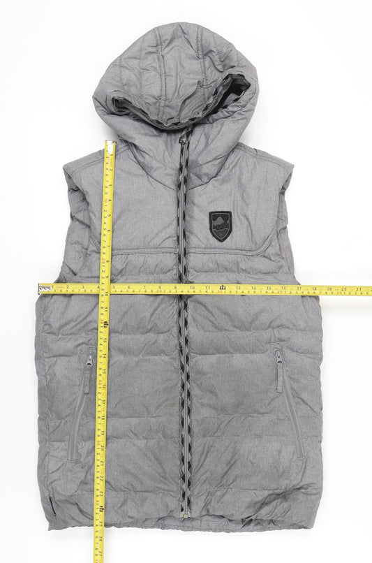 Mens UK Size S DECATHLON Grey Puffer Jacket