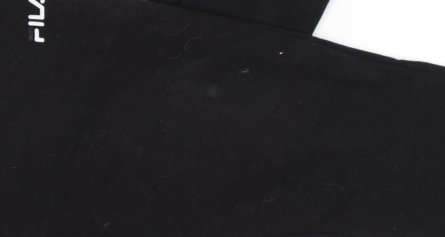 Fila Mens Black Jogger Sweatpants XL Regular Fit Casual