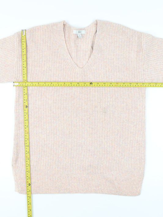 Womens UK Size M Marks and Spencer Beige Pullover Jumper