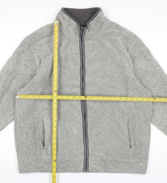 Arctic Storm Men’s Grey Fleece Full Zip Jacket Size L Kingston