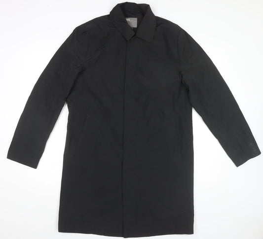 Womens UK Size M ASOS Black Overcoat