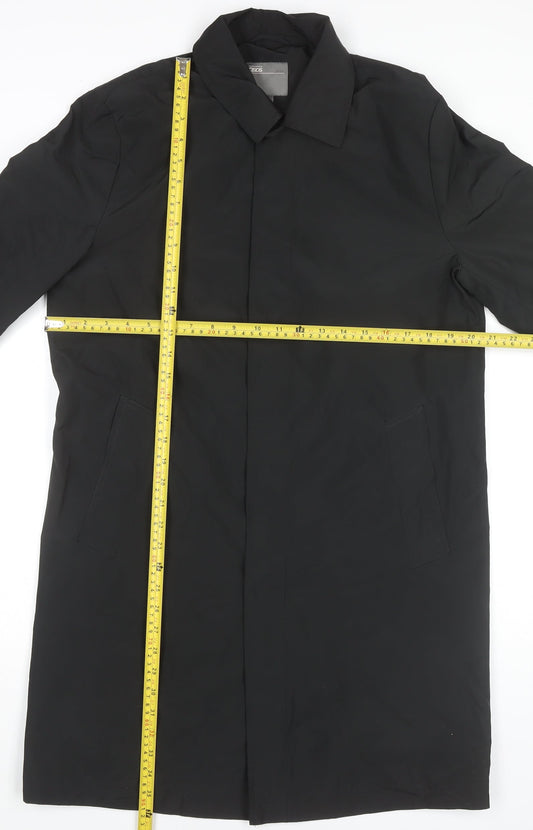 Womens UK Size M ASOS Black Overcoat