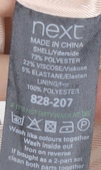 Next Women’s Grey Blazer Size 16 Regular Fit One Button Jacket