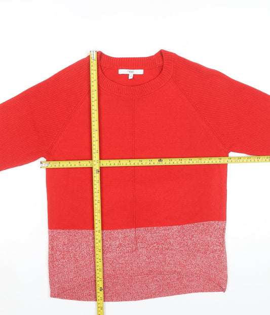 Womens UK Size XS NEXT Red Pullover Jumper
