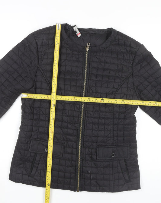 Womens UK Size M Incorporatewear Black Quilted Coat
